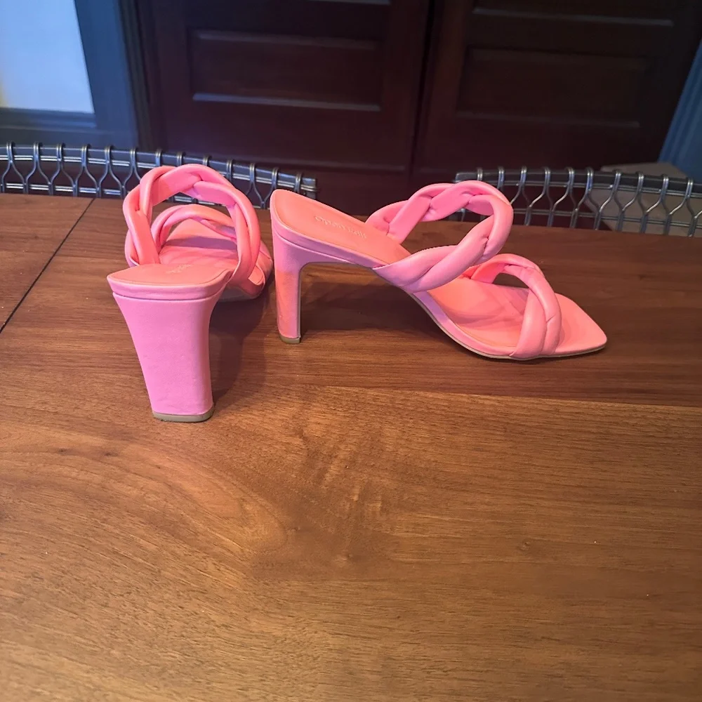 Pink Open Edit Sandals - Picture 3 of 4